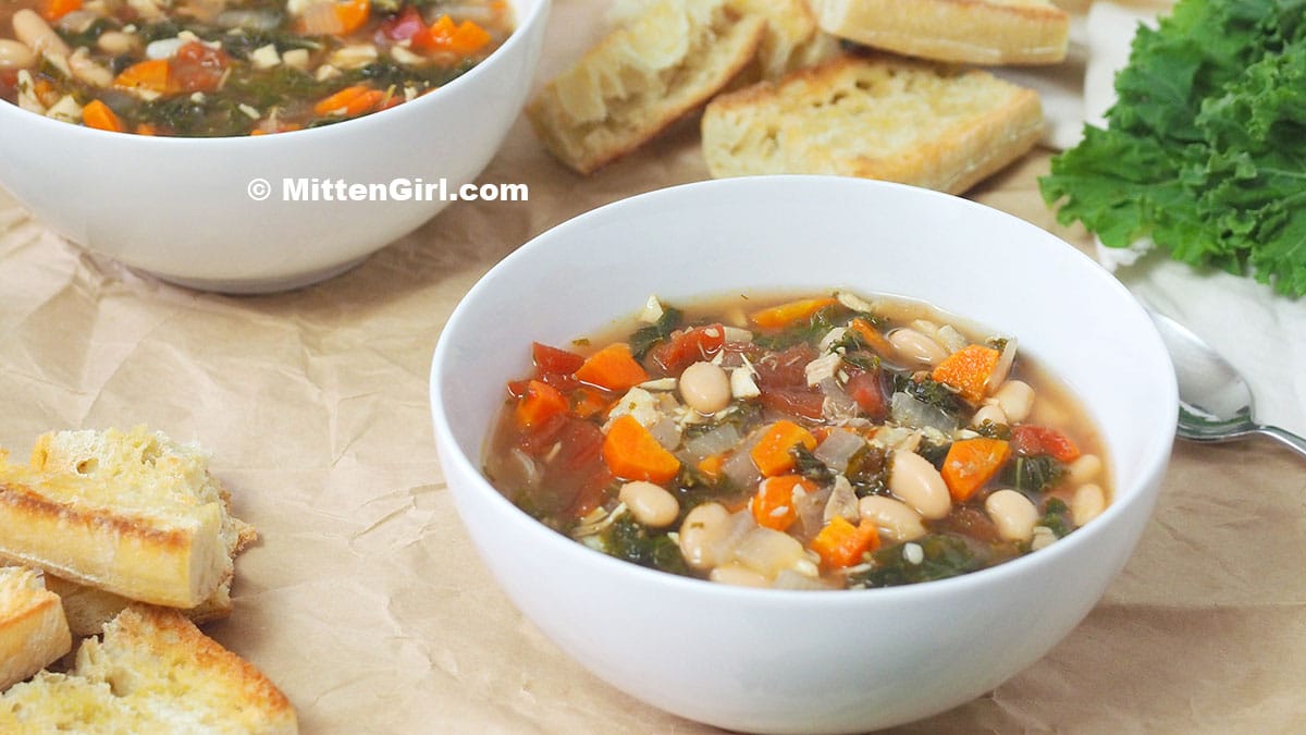 Chicken, White Bean and Kale Soup