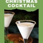Christmas Spiced Martini Cocktail.
