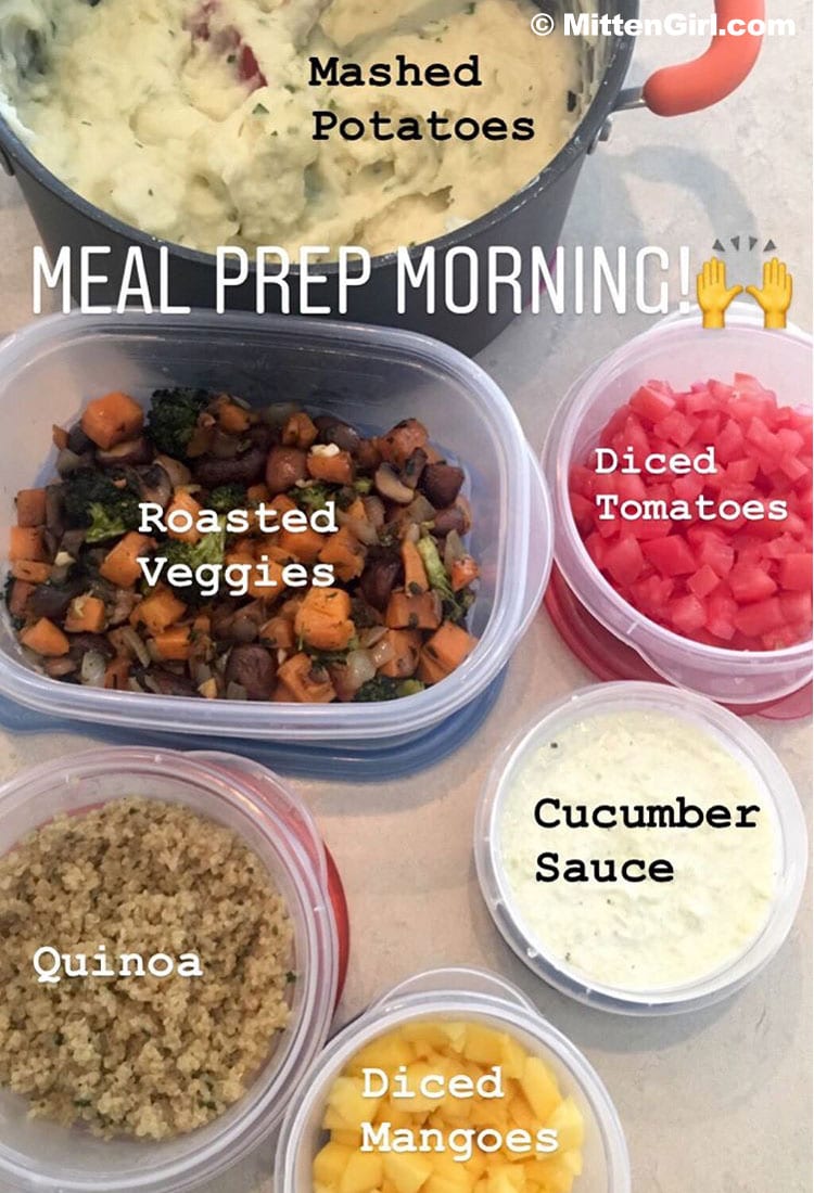 Examples of my meal prep 