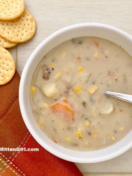 Potato, Corn and Sausage Chowder