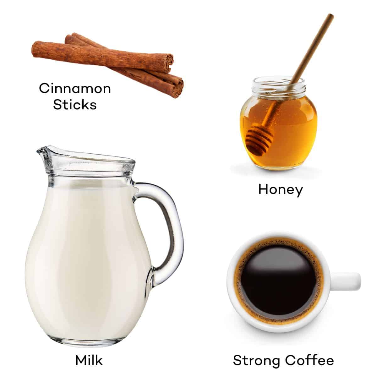 Ingredients for Miel Milk