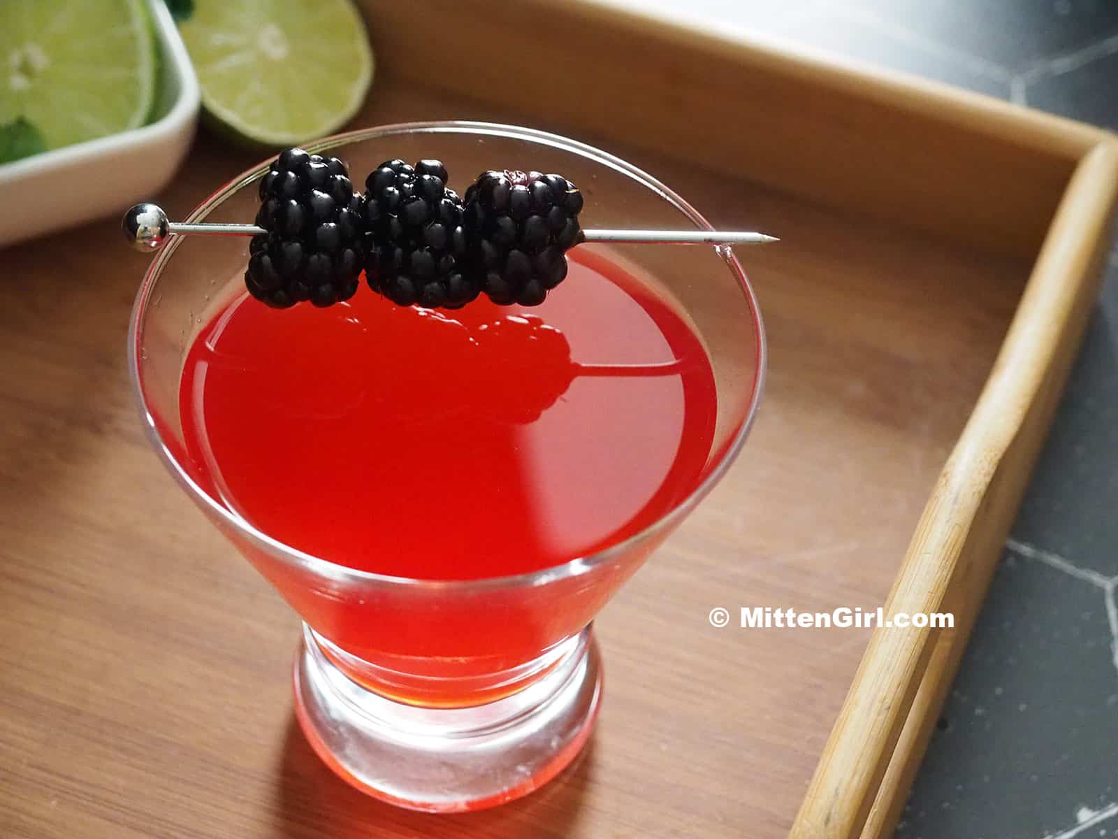 Blackberry Vanilla Martini