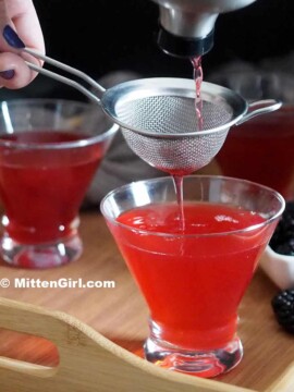 Blackberry Vanilla Martinis