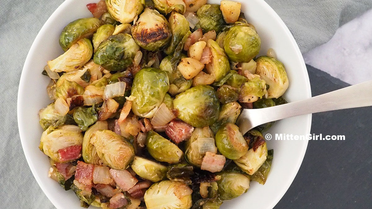 Apple Bacon Brussels Sprouts