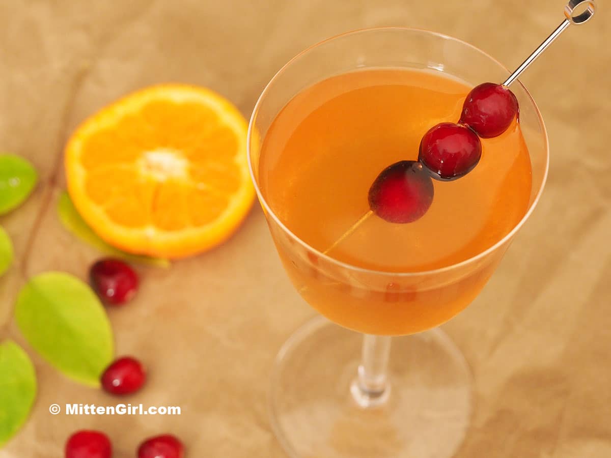 Orange Ginger Gin Cocktail