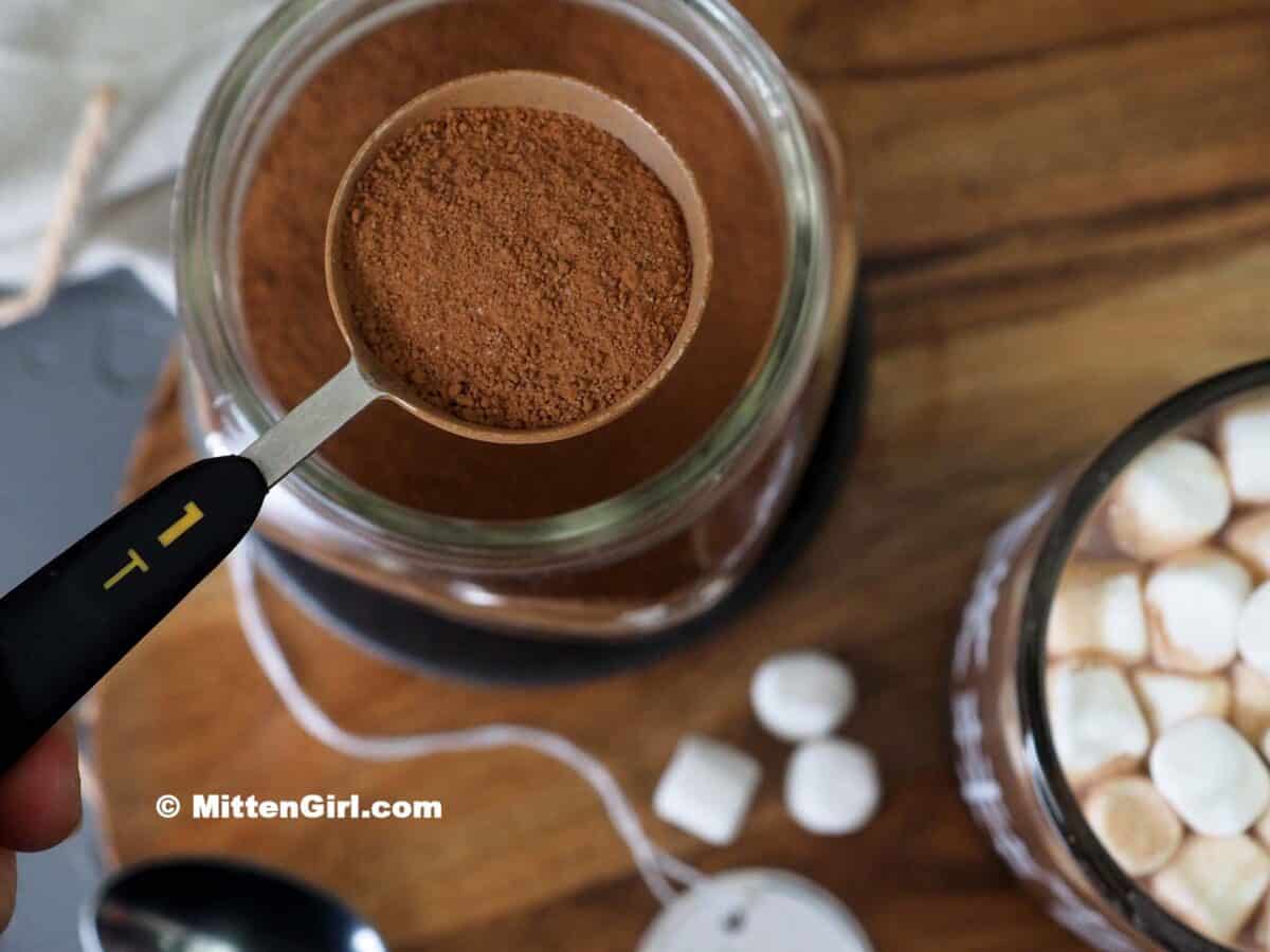 1 tablespoon of hot cocoa mix