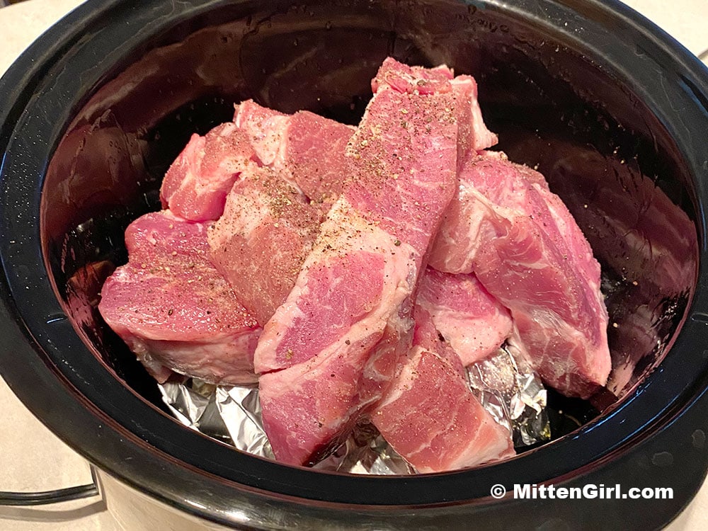Pork in the slow cooker