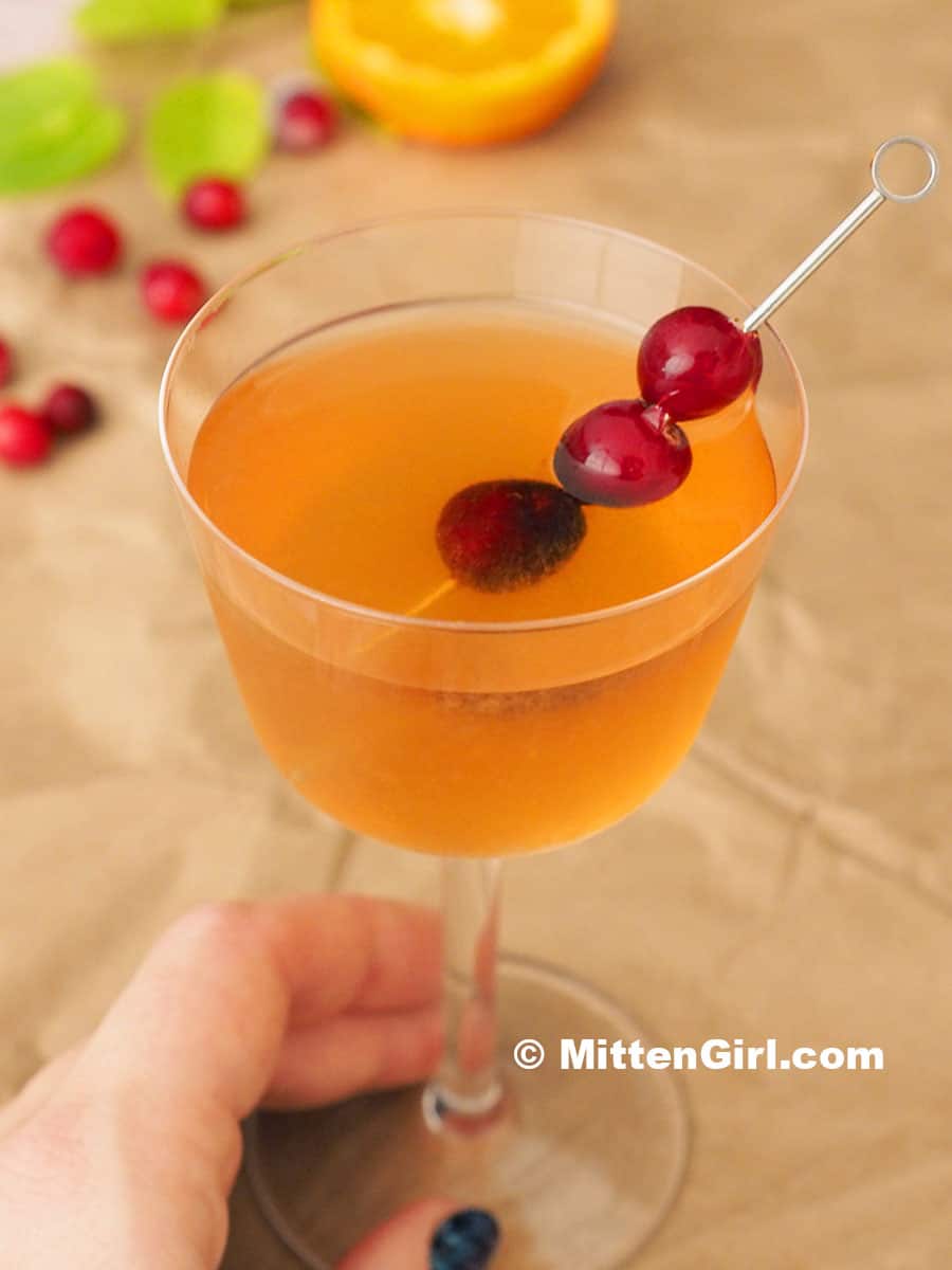 Orange Ginger Gin Cocktail