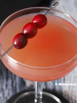 Orange Ginger Gin Cocktail.