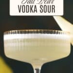 Pear Vodka Sour Cocktail.