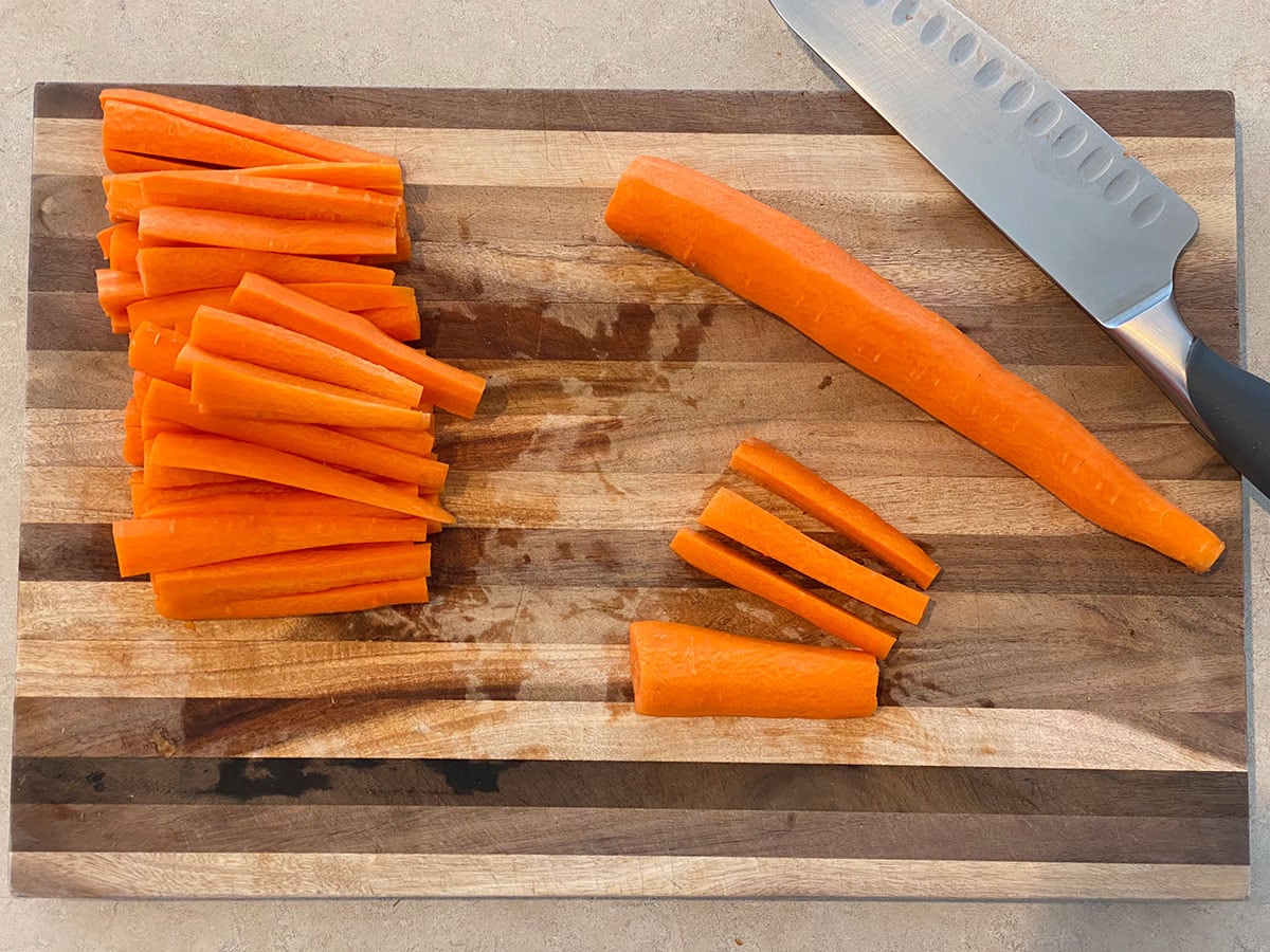 Sliced carrots 