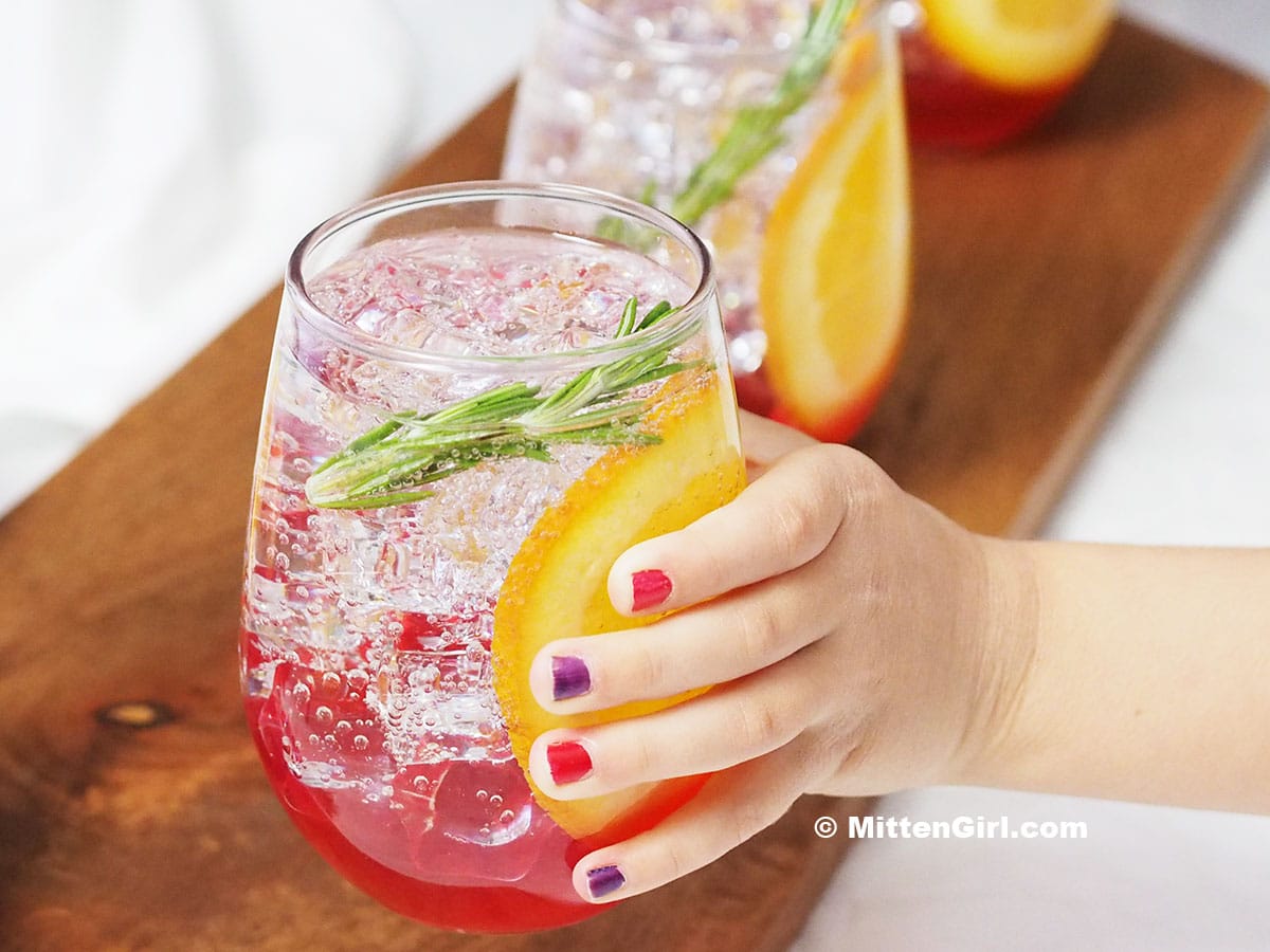 Cranberry Rosemary Non-Alcoholic Drink