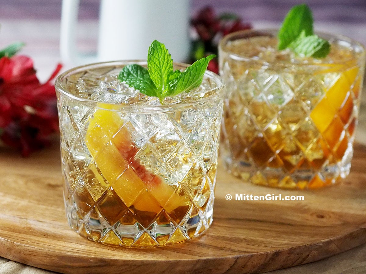 Peach Brown Sugar Non-Alcoholic Drink