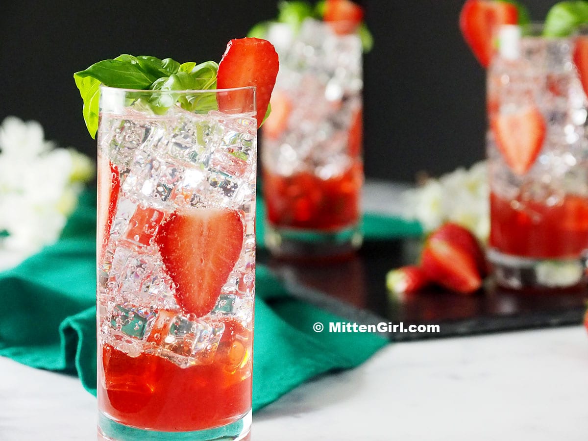 Strawberry Basil Mocktail