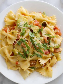 Bacon Avocado Pasta
