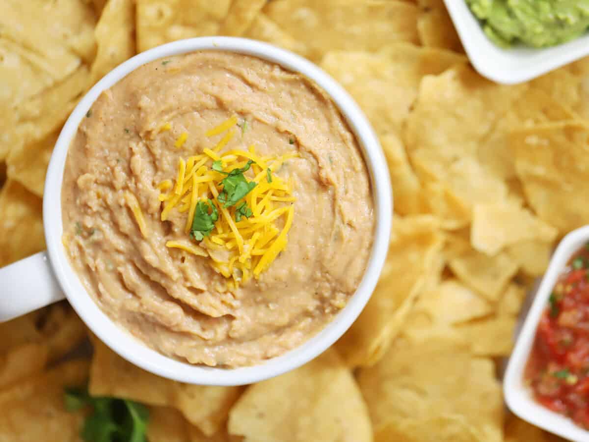 Finished bean dip