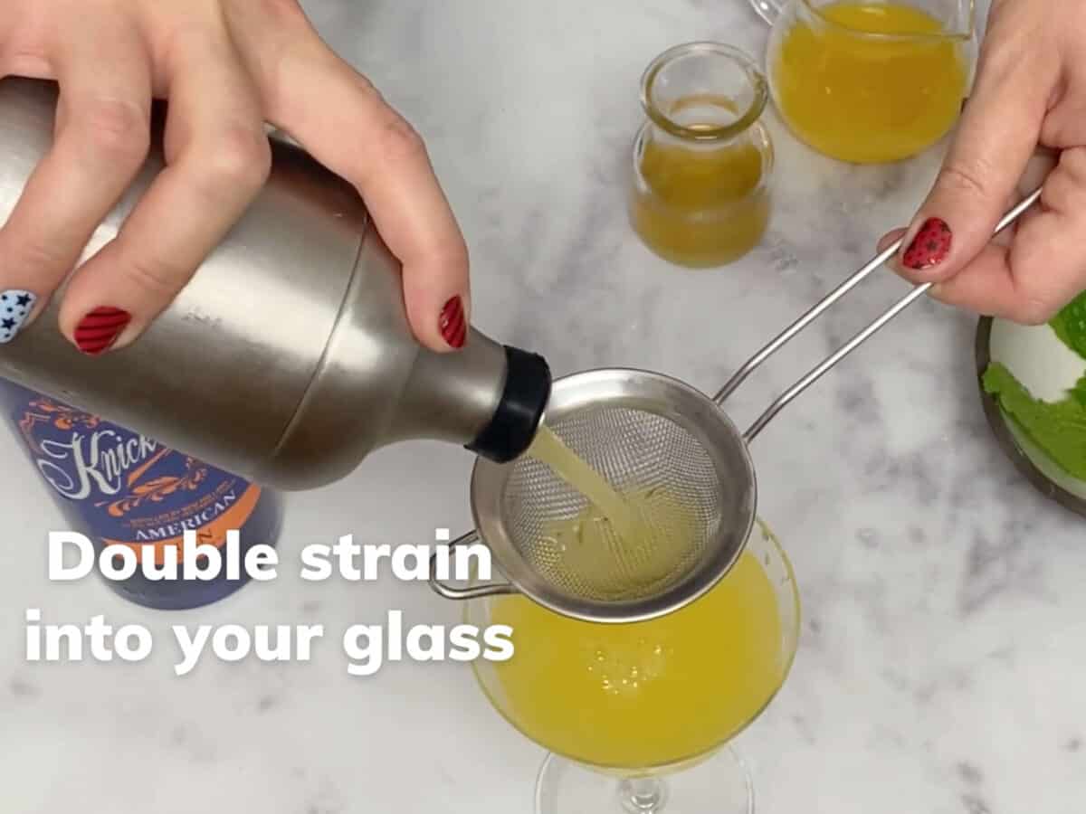 How to double strain your cocktail