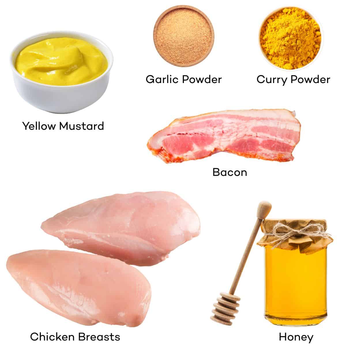 Ingredients for Honey Mustard Chicken