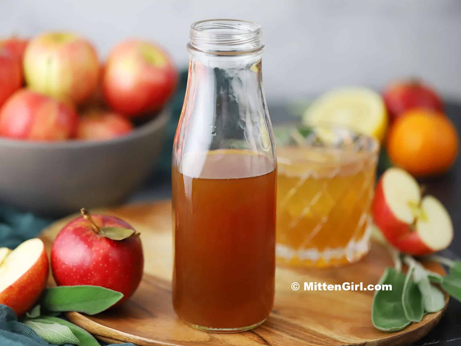 Apple Cider Syrup in a jar