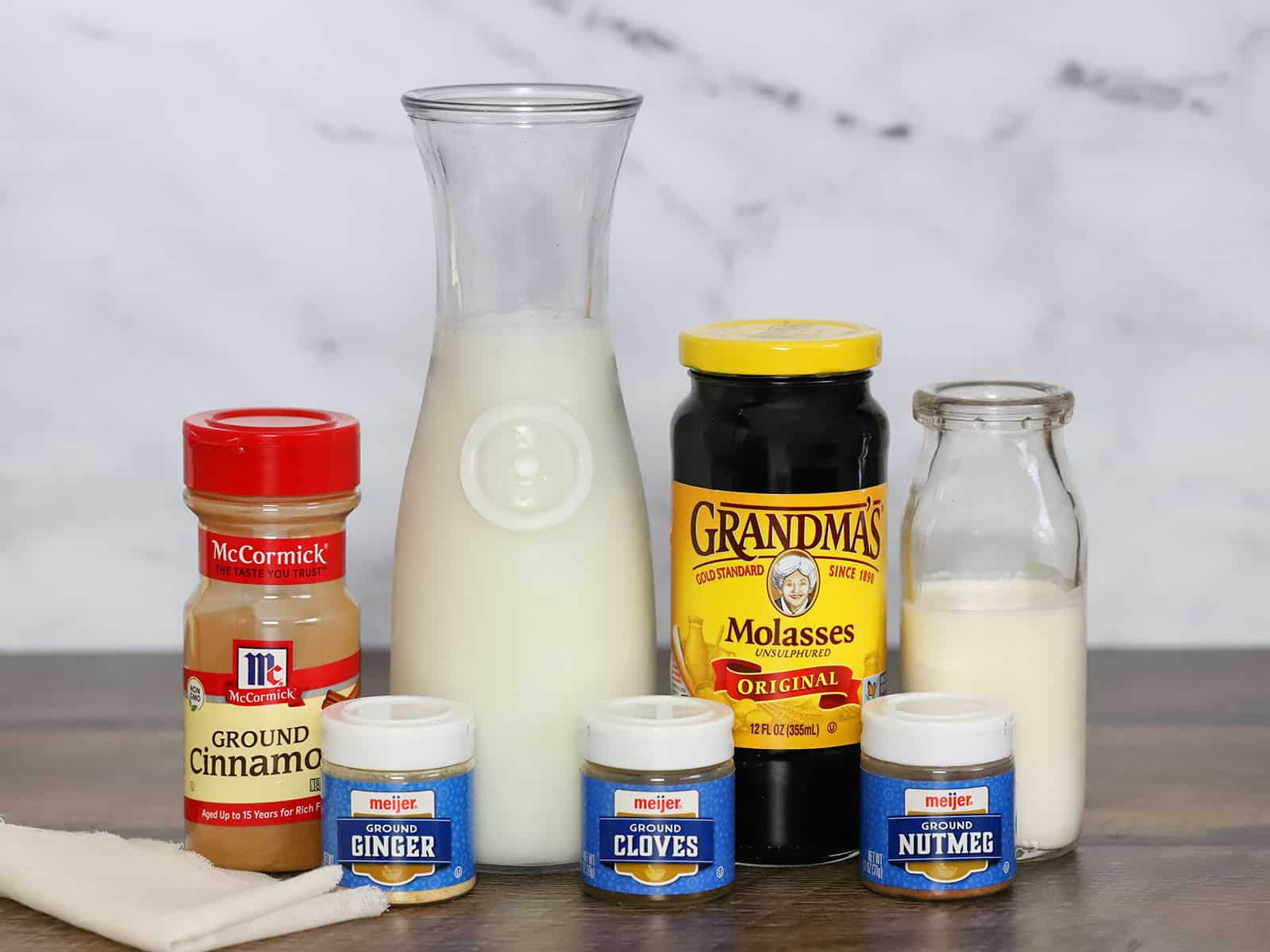 Ingredients for Gingerbread Coffee Creamer