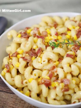 Creamy Corn and Bacon Pasta