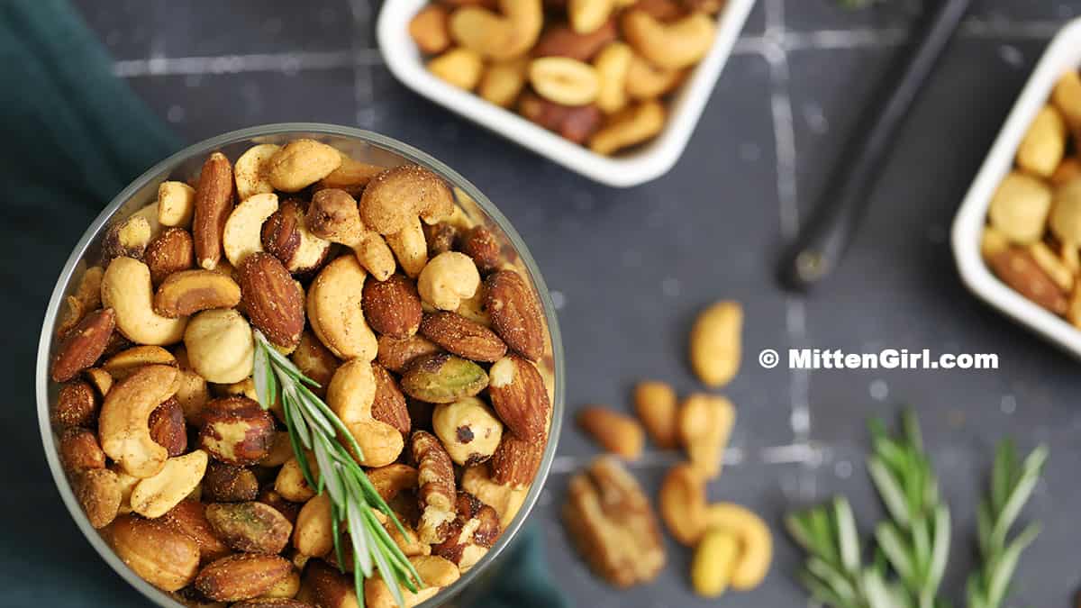 Slow Cooker Savory Spiced Nuts