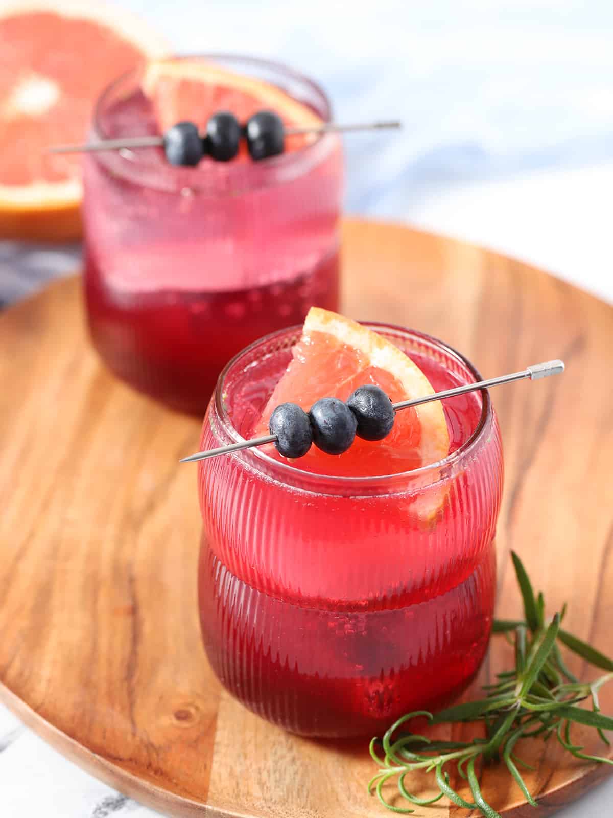 Blueberry Grapefruit Mocktail