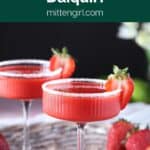 Non Alcoholic Frozen Strawberry Daiquiris