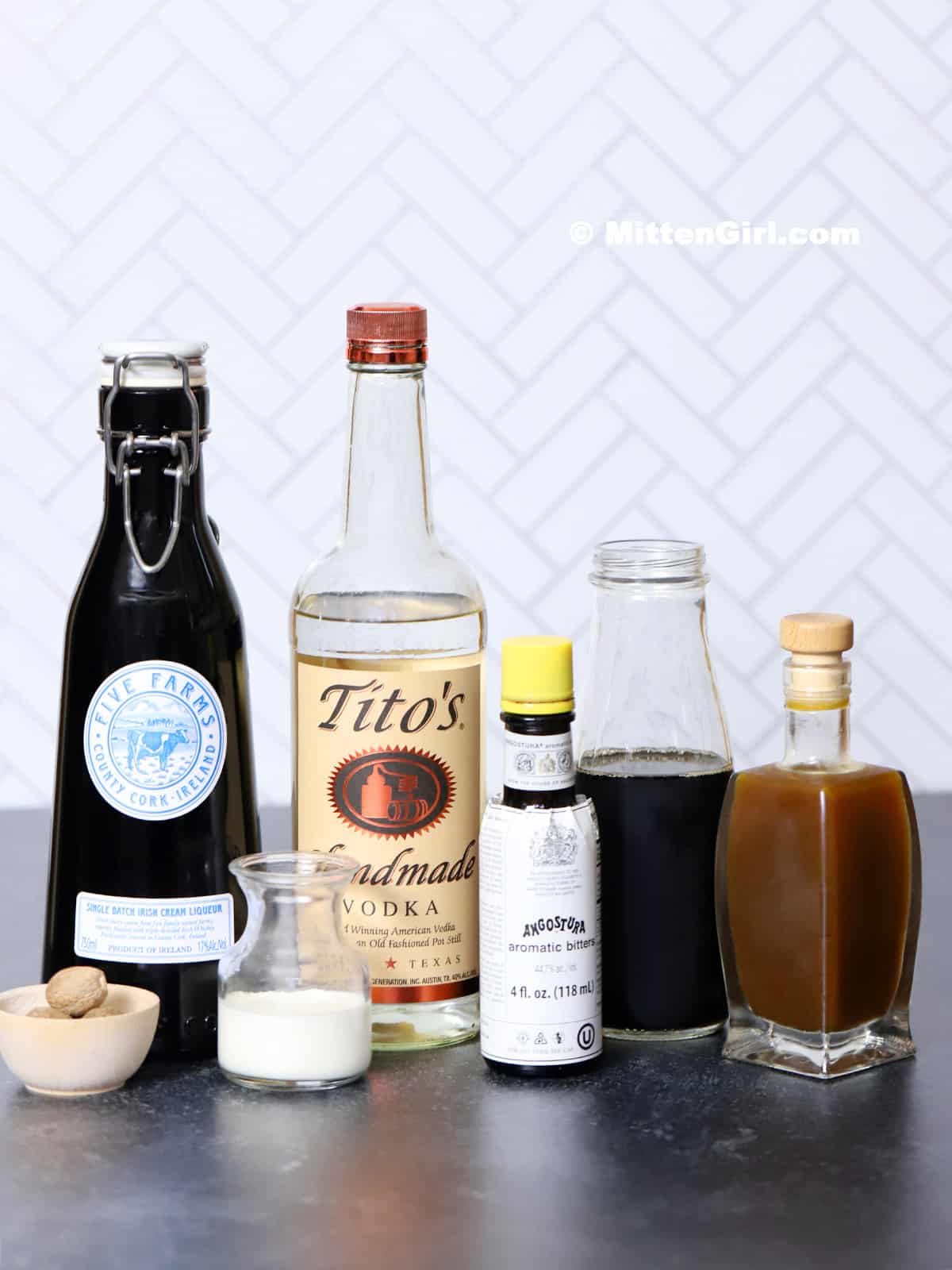 Ingredients for Pumpkin Spice Martinis