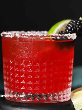 Blackberry margarita.