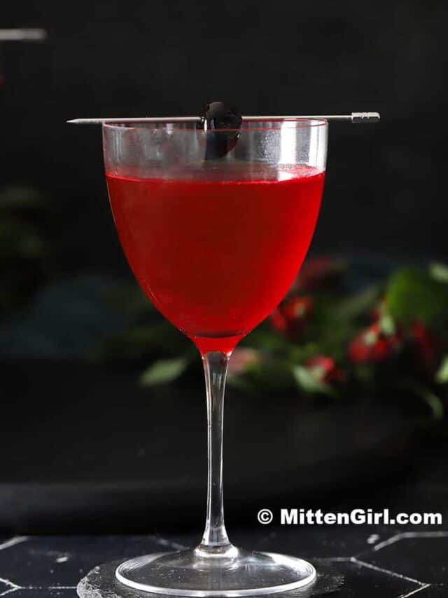 Quick Cherry Vodka Sour Cocktail