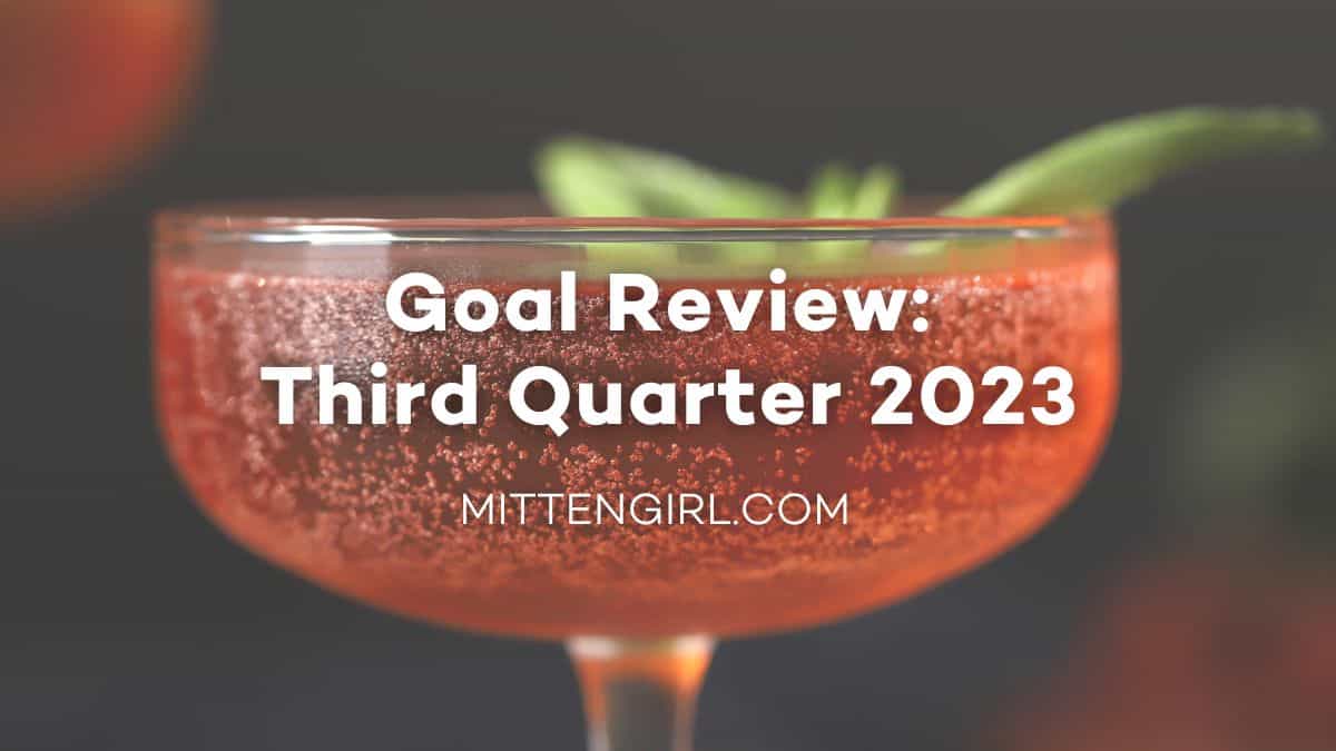 Third quarter goal review 2023.
