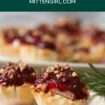 Brie and Cranberry Bites in Phyllo Cups