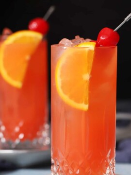 Glasses of Cinderella Mocktails.