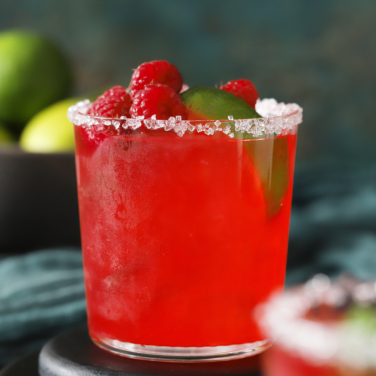 Raspberry Margarita with Fresh Raspberries - Homemade Happy Hour